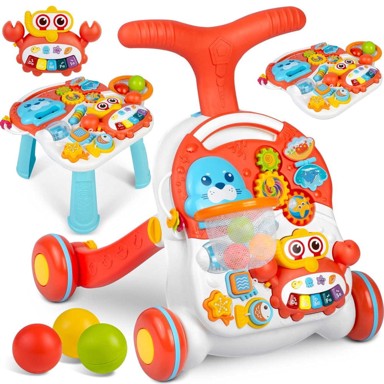RICOKIDS Edukativni stolić 2 u 1 RK-810 i, bijela i crvena