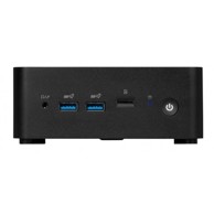 MSI Stolno računalo Cubi NUC 1MG-007BDE, Barebone, DDR5, 64 GB max, HDD & SSD (M.2), Wi-Fi 6E, Bluetooth 5.3, aktivno hlađenje, 120 W, crno