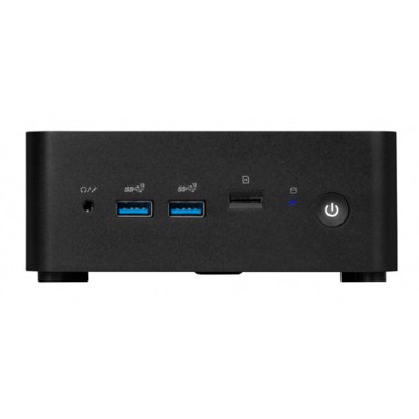 MSI Stolno računalo Cubi NUC 1MG-007BDE, Barebone, DDR5, 64 GB max, HDD & SSD (M.2), Wi-Fi 6E, Bluetooth 5.3, aktivno hlađenje, 120 W, crno