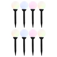 Vanjske solarne svjetiljke 8 kom LED kuglaste 15 cm RGB