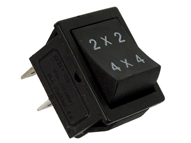 Prekidač gumb za prebacivanje 2x2 4x4, 2-pin, crni