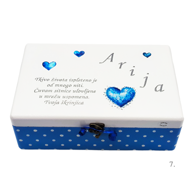 Kutija uspomena personalizirana imenom, model 7, 20 x 30 x 10 cm