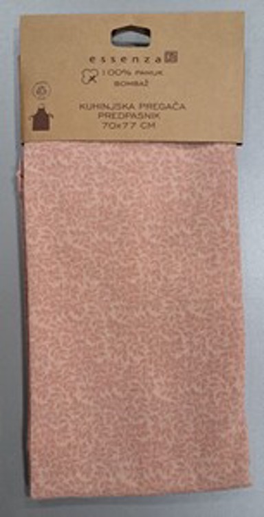 HRC Kuhinjska pregača printana, 70x77cm, roza