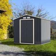 COSTWAY Spremnik vanjski za pohranu s kliznim vratima 3,4 x 3,19 m
