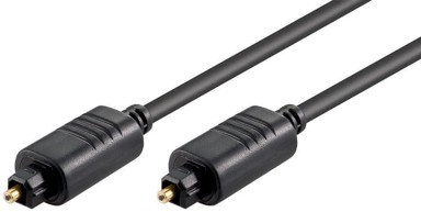 Optički audio kabel, Toslink, muški na muški, duljina 10 m, crna