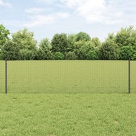 Ograda od zavarivenih žica s 11 U potporama 0.6x25 m čelik, siva