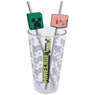 Čaša sa slamkom Minecraft, 480 ml