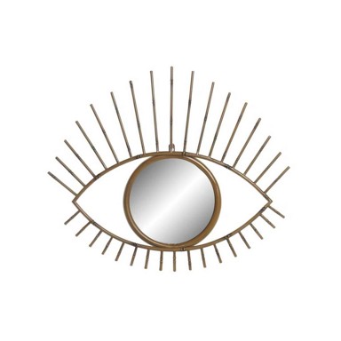 DKD HOME DECOR Zidno ogledalo 63x4x53 cm Bali, prirodno