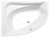 POLYSAN Hidromasažna kada, Tanya l, 160x120x49 cm, Active Hydro-Air, kromirana