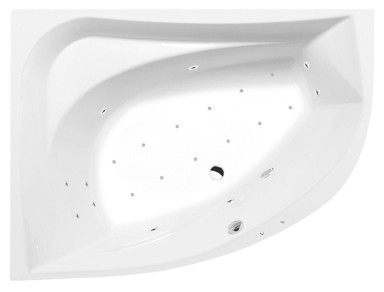 POLYSAN Hidromasažna kada, Tanya l, 160x120x49 cm, Active Hydro-Air, kromirana