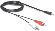 DELOCK Kabel, audio stereo, 2xRCA M na 3.5mm M, 5m