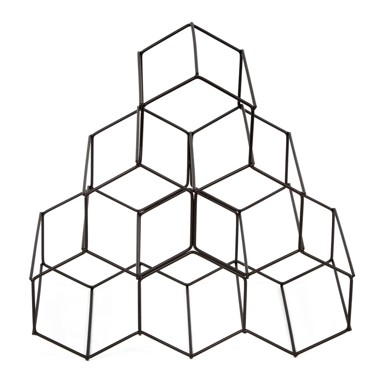 COMPACTOR RackMAT stalak za vino, metalni, crni