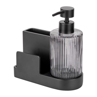 WENKO Držač za deterdžente Pina, od polyresina, crni