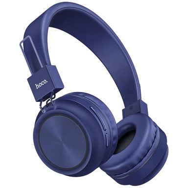 HOCO Slušalice bežične/žične, Bluetooth, 8h rada, mikrofon - W25 Promise, plave