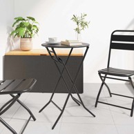 Stol za vrt, 50 x 50 x 72 cm, metal, antracit