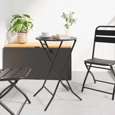 Stol za vrt, 50 x 50 x 72 cm, metal, antracit