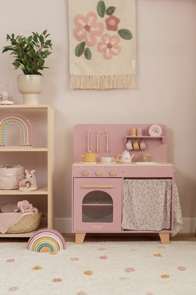 LITTLE DUTCH Drvena kuhinja, Pink