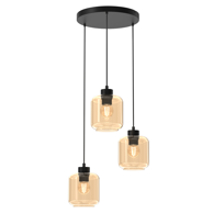 Visilica Sombra Amber, 3xE27