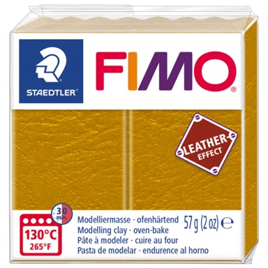 STAEDTLER Masa za modeliranje, FIMO Effect Leather-Effect, 57 g, oker