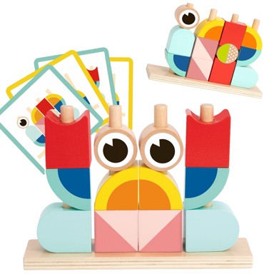 TOOKY TOYDječje 3D kocke, rak, drvene