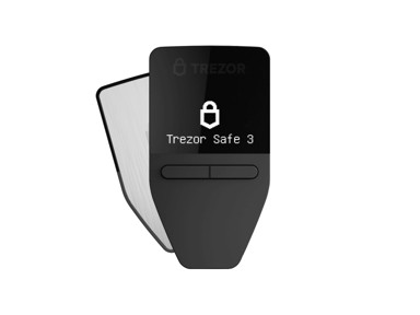 TREZOR Novčanik Safe 3, za Bitcoin in druge kriptovalute, srebrna, Ang., SLATS3SS0