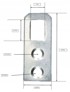 Mini privjesak za namještaj 30 x 12 mm - 50 kom