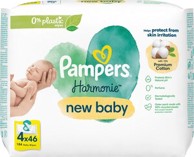 PAMPERS Harmonie New Baby vlažne maramice 4 x 46 kom