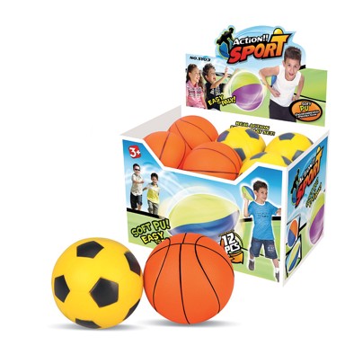 Lopta, 10 cm, PU, 2 sorto