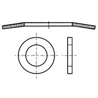 Podložna pločica čelična za zeta vijak Z-22 ZN