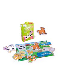 MINILAND Puzzle, životinje, 6 komada