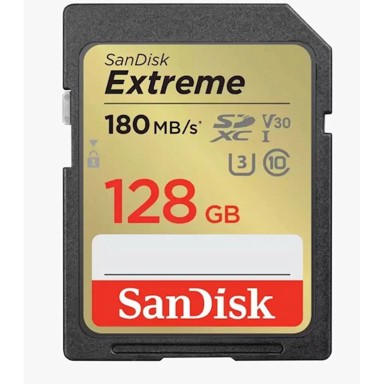 SANDISK Memorijska kartica Extreme SDXC, 128GB, class 10, V30 UHS-I U3, 180MB/s
