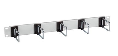 EFB ELEKTRONIK Panel za upravljanje kabelima, 1U, sivi