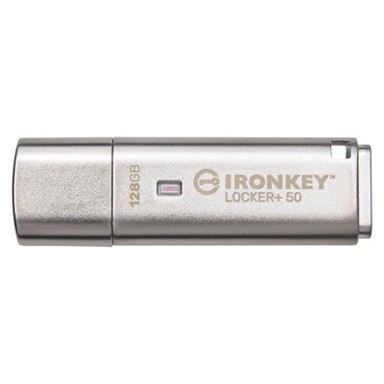 KINGSTON Memorija IronKey Locker+ 50 128GB IKLP50/128GB, siva