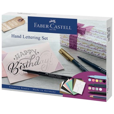 FABER-CASTELL Set 267103 pitt artist hand lettering pk12
