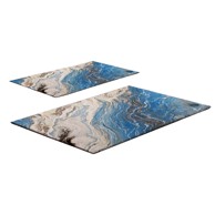 FOUTASTIC Plave kupaonske prostirke u setu 2 kom 60x100 cm