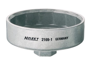 HAZET Ključ za filter ulja fi 92 mm, 15-kutni za VW, Audi 1,9 TDI do 2000, Porsche, Opel, Renault, Ford Focus 1,8D, MAN (NFZ) F2000, 2169-1