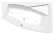 POLYSAN Hidromasažna kada, Evia r, 160x100 cm, Active Hydro-Air, kromirana