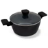 BE Living Posuda za kuhanje s poklopcem Essential Black 24 cm