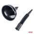 AMIO Fleksibilni crni lijevak s cjedilom 13,5 cm 04036, crni