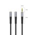 ORICO Audio adapter AX2 3,5 mm (minijack) - 0,5 m, crna