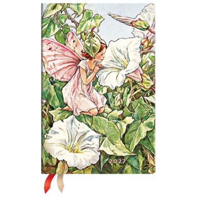 PAPERBLANKS planer tjedni 2027 Bindweed Fairy Flexi Mini, 9 x 13,5 cm, s gumicom