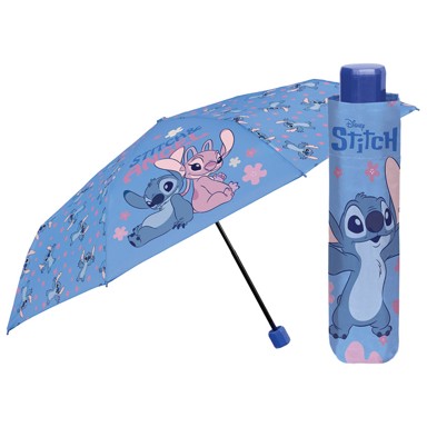 PERLETTI Kišobran dječji ručni sklopivi stitch & Angel 75429
