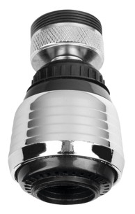 AQUALINE Perlator s fleksibilnim zglobom i prekidačem M22×1 / M24×1, ABS/krom