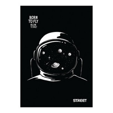 Street bilježnica Black&White, A4 linije, 54 lista, meki uvez