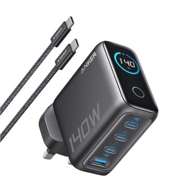 ANKER Punjač Laptop Charger 140W 3×USB-C + 1×USB-A PD 3.1 s USB-C kabelom