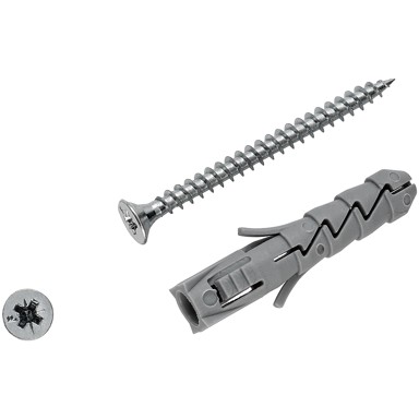 LUX TOOLS Plastična tipla 10x50+S 4St