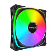 MONTECH Ventilator za kućište AX120 PRO, 120 mm, PWM, ARGB, 3 kom, crni