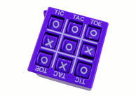 Igra Tic Tac Toe, 4.5 cm, Ljubičasta
