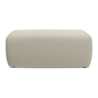 MAKAMII Bež baršunast tabure Kapua