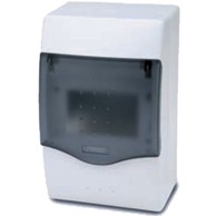FAMATEL Kutija za osigurače 3604-W-M-KN/4, nadžbukna, 4 modula, IP40, prozirna